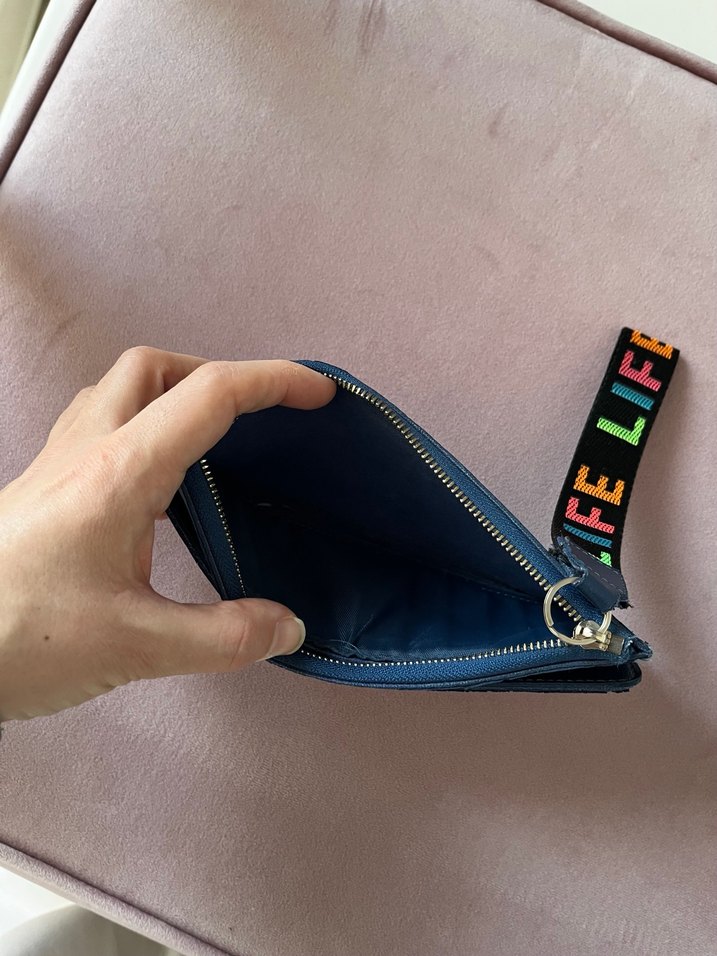 Lacivert cüzdan - Görsel 2
