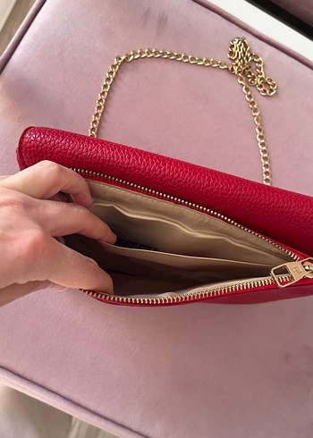 Pierre Cardin kırmızı çanta - Görsel 8