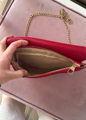 Pierre Cardin kırmızı çanta - Görsel 7