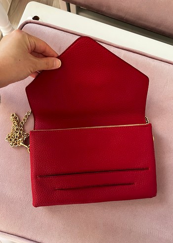 Pierre Cardin kırmızı çanta - Görsel 3