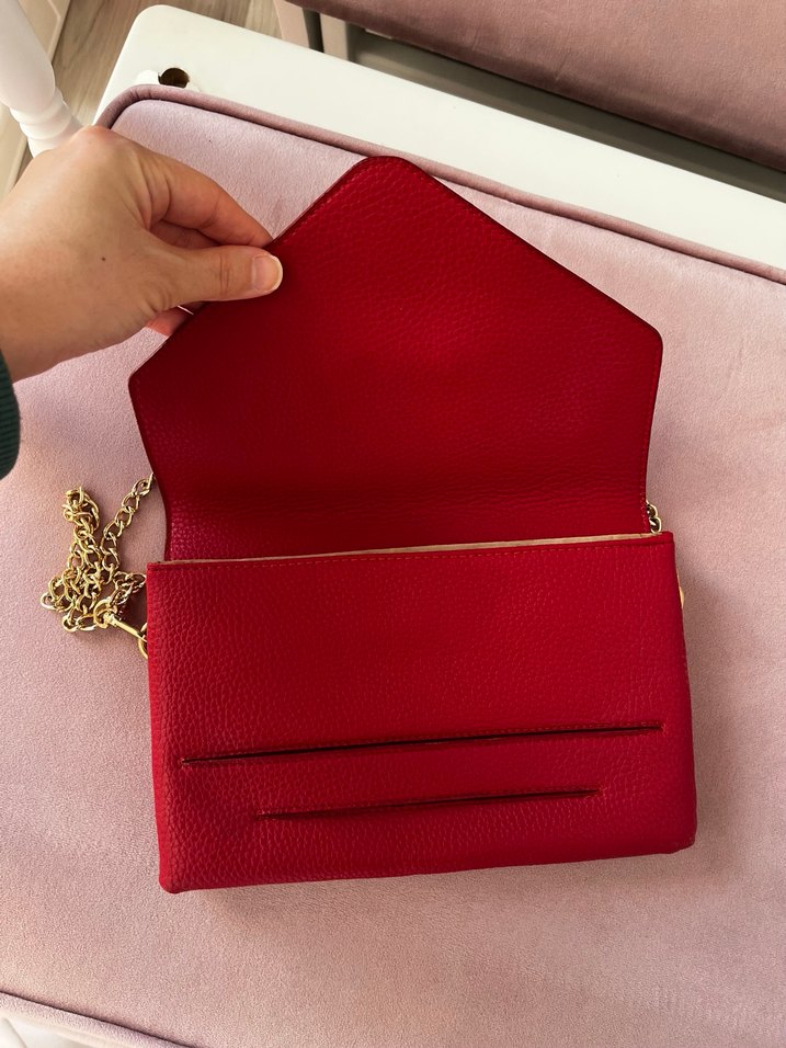 Pierre Cardin kırmızı çanta - Görsel 3