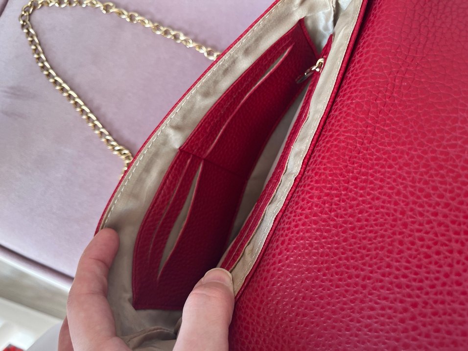 Pierre Cardin kırmızı çanta - Görsel 5