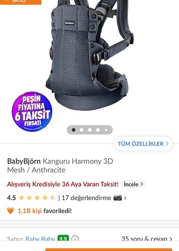 Babybjörn pembe kanguru - Görsel 2