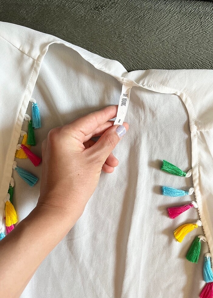 Püsküllü pareo - Görsel 2