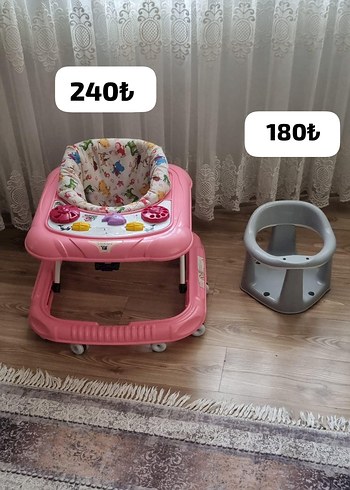 Pembe Bebek Yürüteci ve Oturak