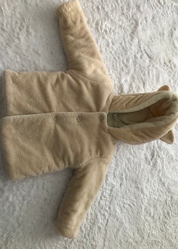 Kürklü Kapüşonlu Bebek Montu - Görsel 2