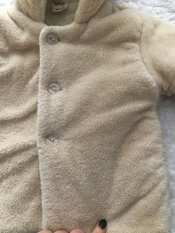 Kürklü Kapüşonlu Bebek Montu - Görsel 5