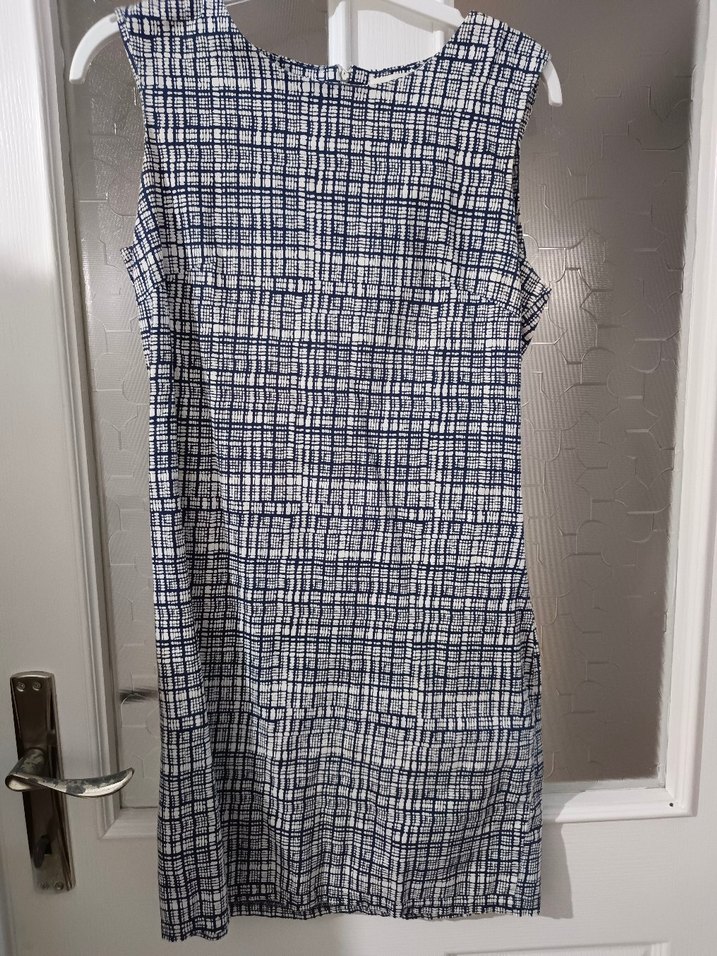 Kolsuz Kareli Desenli Kadın Elbise - Görsel 4