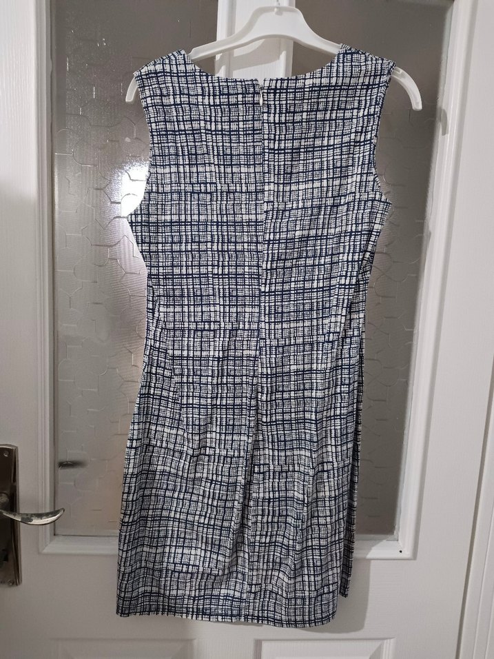 Kolsuz Kareli Desenli Kadın Elbise - Görsel 2