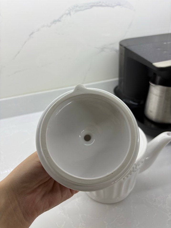 Beyaz porselen Çaydanlık - Görsel 3