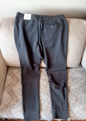 H&M Gri Erkek Rahat Kesim Fermuarlı Eşofman Altı - Görsel 3