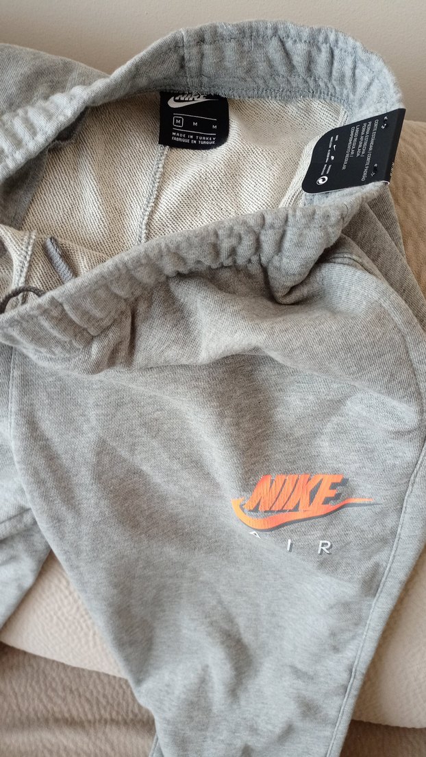 Nike Air Gri Rahat Kesim erkek Eşofman Altı - Görsel 3