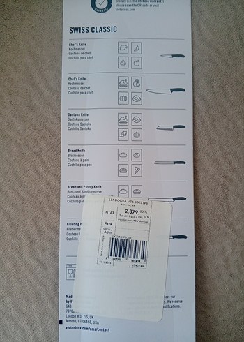 VictorınoX Gri Şef Bıçağı - Görsel 4