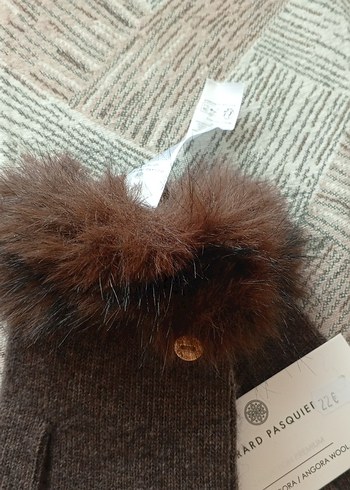 Gerard Pasquier Kürk Detaylı Kadın Yün Eldiven - Görsel 4