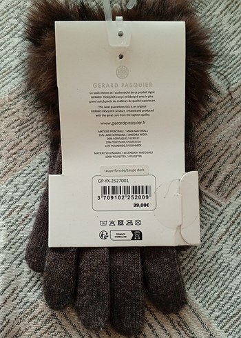 Gerard Pasquier Kürk Detaylı Kadın Yün Eldiven - Görsel 2