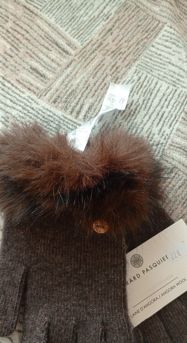 Gerard Pasquier Kürk Detaylı Kadın Yün Eldiven - Görsel 4