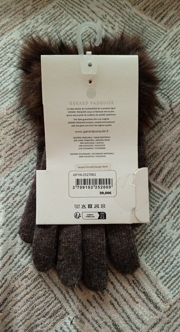 Gerard Pasquier Kürk Detaylı Kadın Yün Eldiven - Görsel 2
