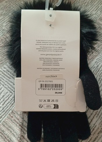 Gerard Pasquier Kürk Detaylı Gri Kadın Eldiveni - Görsel 2