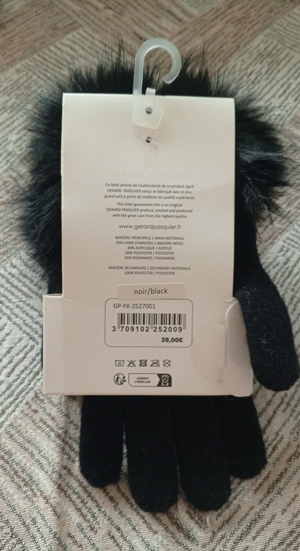 Gerard Pasquier Kürk Detaylı Gri Kadın Eldiveni - Görsel 2