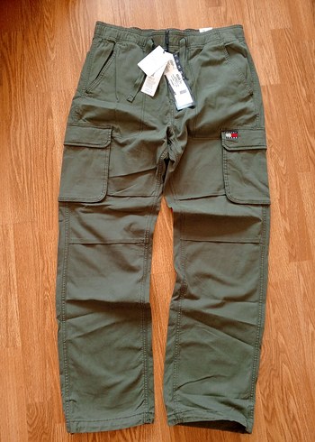 Tommy Hilfiger Haki Kemerli Regular Fit Kargo Pantolon - Görsel 5