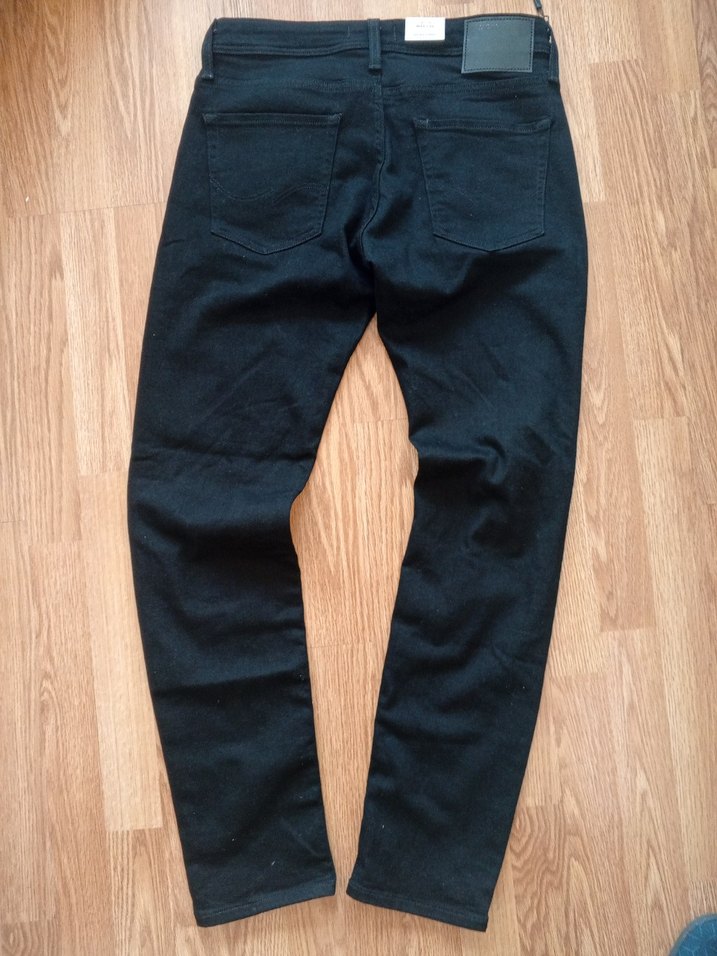 Jack Jones Erkek Siyah Regular strach Fit Kot Pantolon.31/32 bdn - Görsel 3