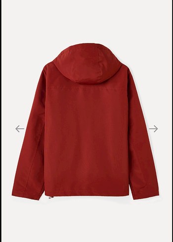 Mudo kiremit Kapüşonlu Erkek kısa parka - Görsel 3