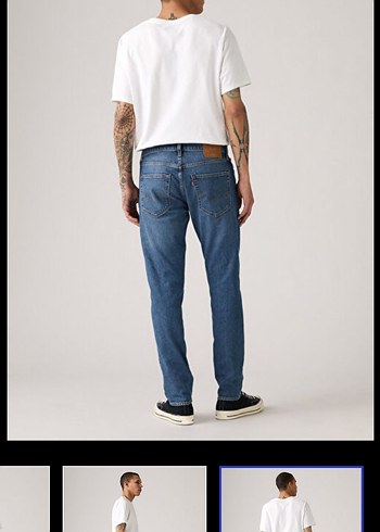 Levi's slim taper yeni sezon 31/32 size Erkek Mavi slim Fit Jean - Görsel 6