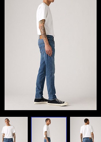 Levi's slim taper yeni sezon 31/32 size Erkek Mavi slim Fit Jean - Görsel 7