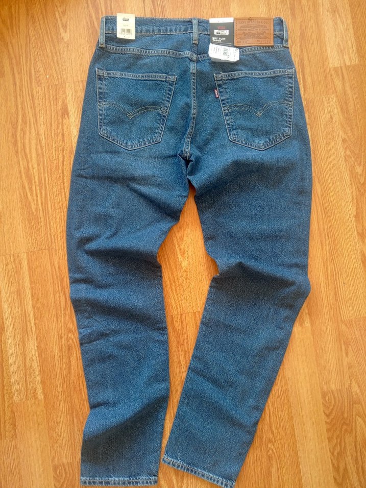 Levi's slim taper yeni sezon 31/32 size Erkek Mavi slim Fit Jean - Görsel 3