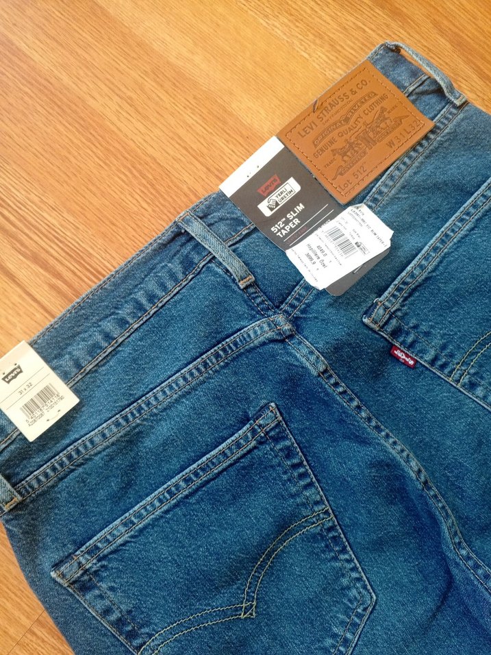 Levi's slim taper yeni sezon 31/32 size Erkek Mavi slim Fit Jean - Görsel 4