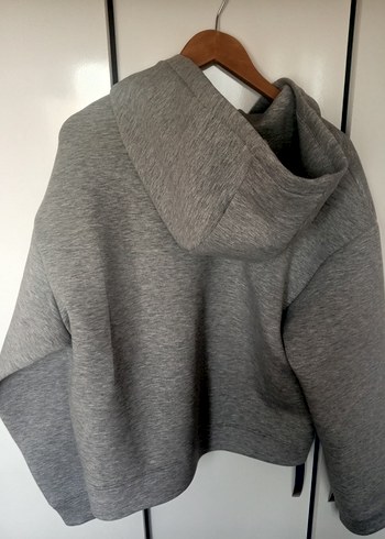 H&M scuba Londra'da fit Gri Fermuarlı erkek ceket - Görsel 3