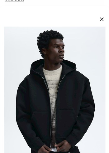 H&M scuba Londra'da fit Gri Fermuarlı erkek ceket - Görsel 6