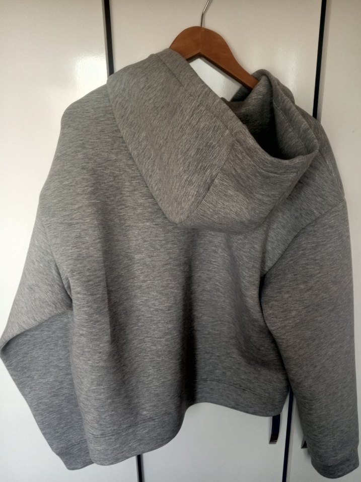 H&M scuba Londra'da fit Gri Fermuarlı erkek ceket - Görsel 3