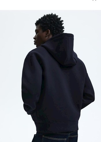 H&M scuba loose git Erkek laci Kapüşonlu Ceket - Görsel 6