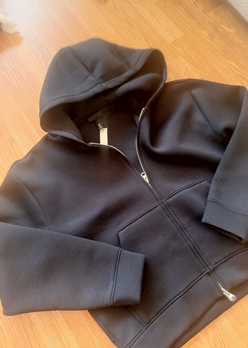 H&M scuba loose git Erkek laci Kapüşonlu Ceket - Görsel 5