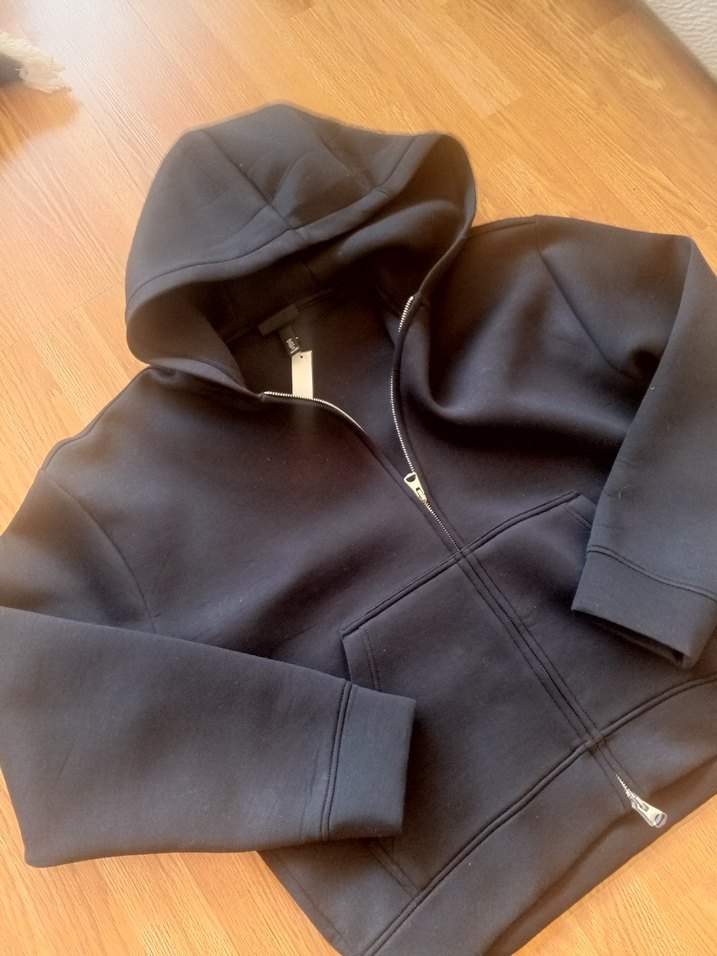 H&M scuba loose git Erkek laci Kapüşonlu Ceket - Görsel 5