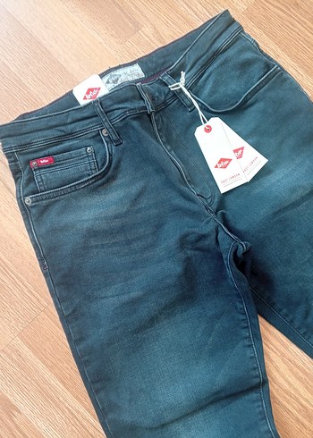 Lee Cooper Erkek Slim Straight Mavi Jean. 32/34 - Görsel 5