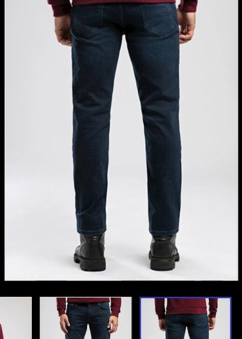 Lee Cooper Erkek Slim Straight Mavi Jean. 32/34 - Görsel 4