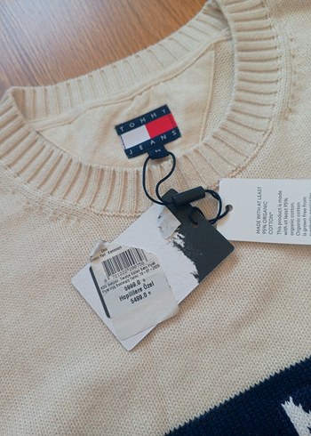 Tommy Jeans Erkek Bisiklet Yaka Triko Kazak - Görsel 4