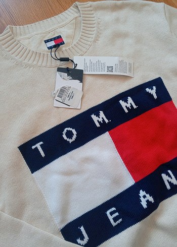 Tommy Jeans Erkek Bisiklet Yaka Triko Kazak - Görsel 3