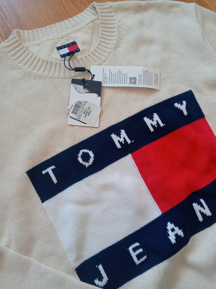 Tommy Jeans Erkek Bisiklet Yaka Triko Kazak - Görsel 3