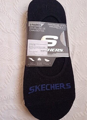 Skechers Skechers yeni sıfır 3 lu erkek babet çorap 