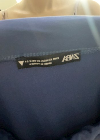 Lacivert Drapeli Midi Kalem Etek - Görsel 3