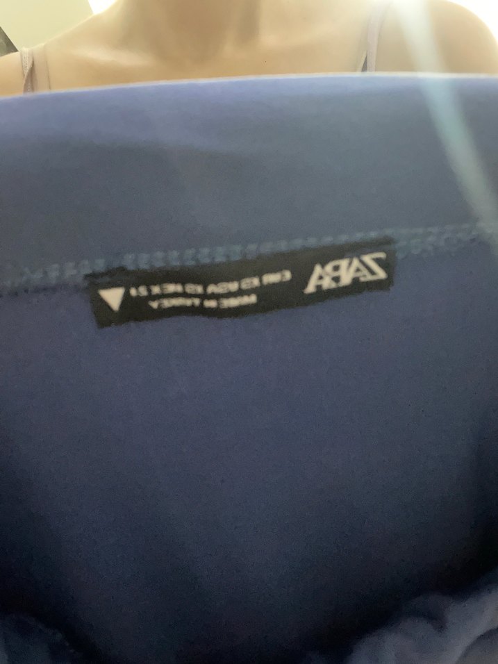 Lacivert Drapeli Midi Kalem Etek - Görsel 3