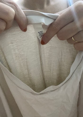 Beyaz Midi Elbise - Görsel 3