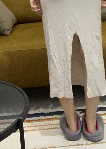 Beyaz Midi Elbise - Görsel 2