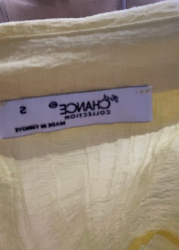 Sarı Keten Drapeli Kolsuz Kadın Gömlek - Görsel 5