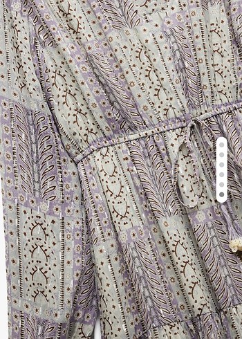 Bohem Tarz Uzun Mor Elbise - Görsel 4