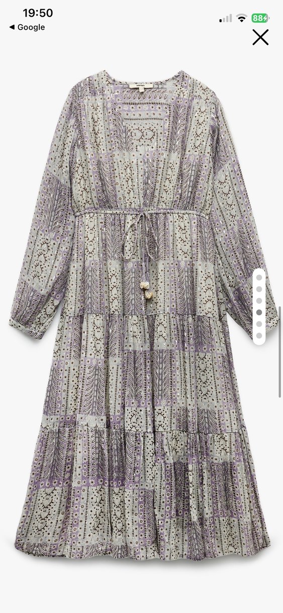 Bohem Tarz Uzun Mor Elbise - Görsel 3