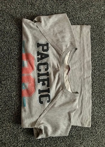 Gri Kadın Uzun Kollu Baskılı Sweatshirt - Görsel 4